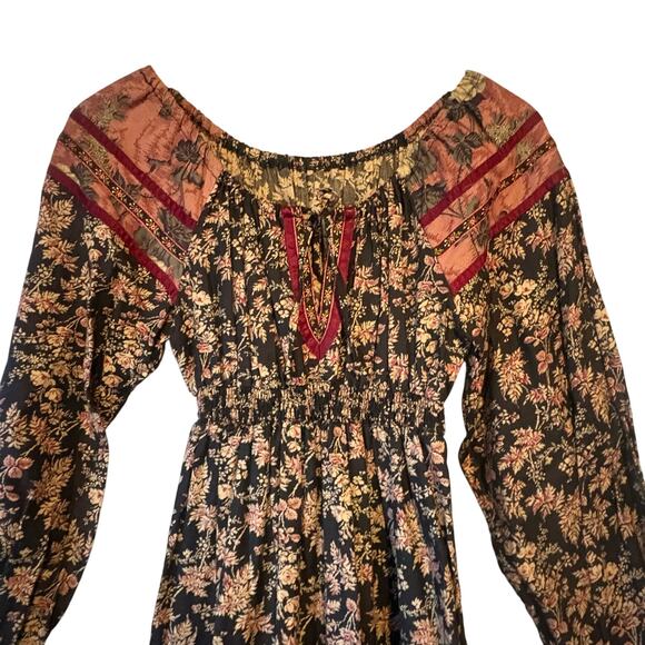 Vintage Young Edwardian Prairie Boho Dress Size 5 - Picture 3 of 7